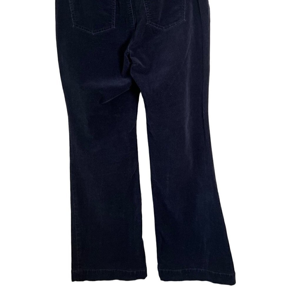 Talbots Women's Black Flawless 5 Pocket Corduroy Flare Pants Petite Size 10 - Picture 6 of 9
